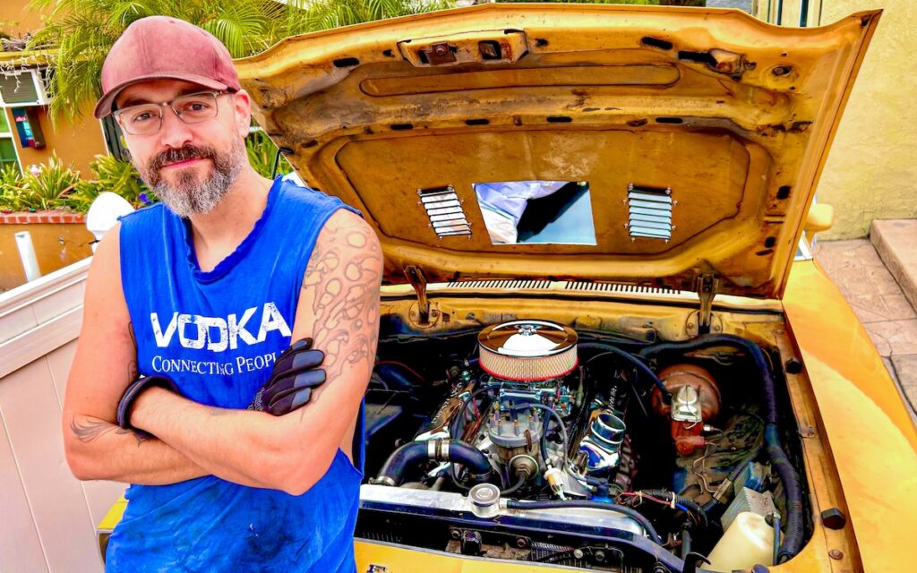 French expat restoring a Mustang II Mach 1 in Los Angeles