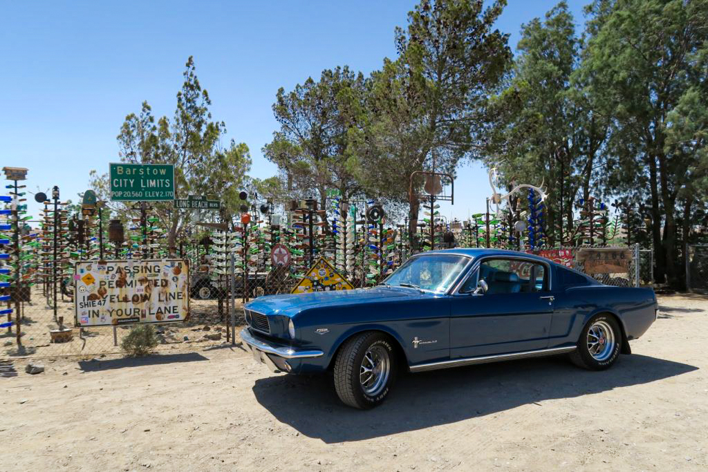 Along Route 66, near the Bottle Tree Ranch in Barstow, California.