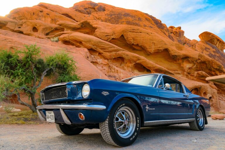 The 1966 Mustang Fastback during Kelly’s Southwest road trip, 2018.