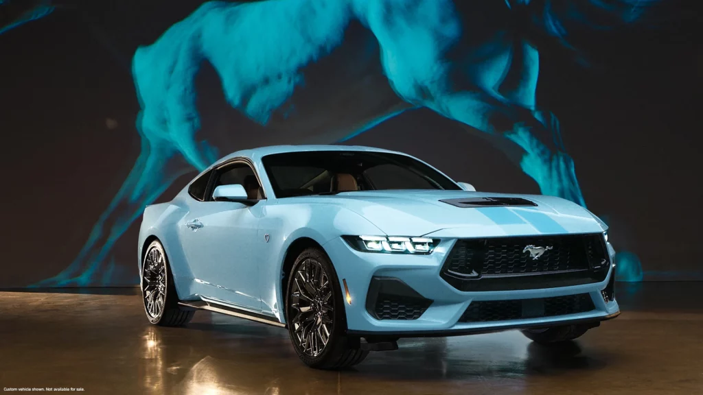 The 2024 Mustang GT is the result of the Ford x Sydney Sweeney collaboration. Photo: Ford Motor Company.